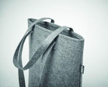 Logo trade promotional gifts picture of: RPET felt shopping bag