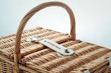 Logotrade promotional giveaways photo of: Wicker picnic basket 4 people