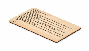 Logotrade corporate gift image of: RFID card in bamboo material
