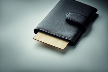 Logo trade promotional merchandise photo of: RFID card in bamboo material