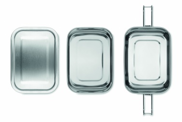 Logo trade promotional giveaways image of: Stainless steel lunch box