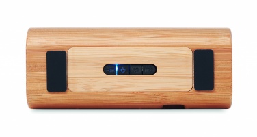 Logo trade promotional giveaway photo of: Wireless bamboo speaker 2x5W