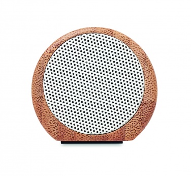 Logo trade promotional giveaways image of: Wireless bamboo speaker 2x5W