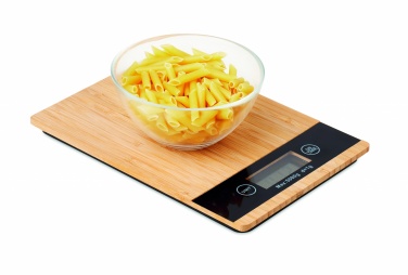 Logo trade promotional product photo of: Bamboo digital kitchen scales