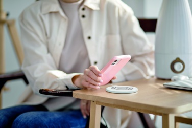 Logo trade business gift photo of: ABS wireless charger 10W