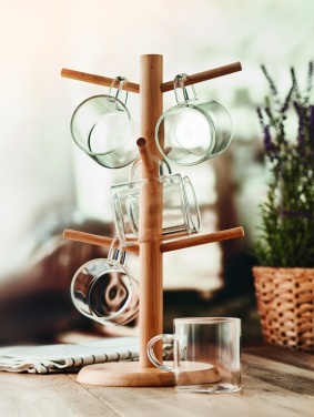 Logo trade promotional product photo of: Bamboo cup set holder