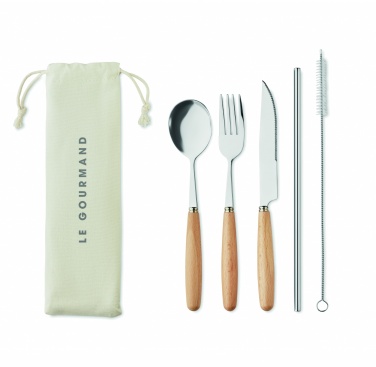 Logo trade advertising products image of: Cutlery set stainless steel