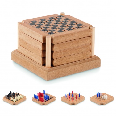 Logotrade advertising products photo of: 4-piece coaster game set