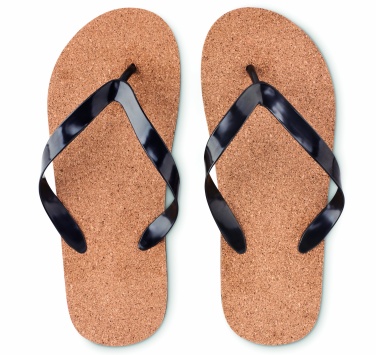 Logo trade promotional giveaways picture of: Cork beach slippers L