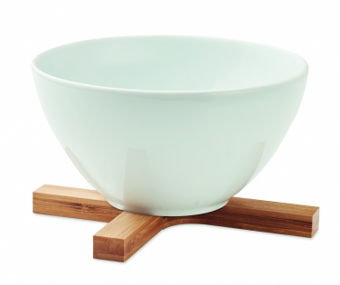 Logo trade promotional giveaways image of: Bamboo foldable pot stand