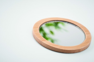 Logotrade business gift image of: Bamboo make-up mirror