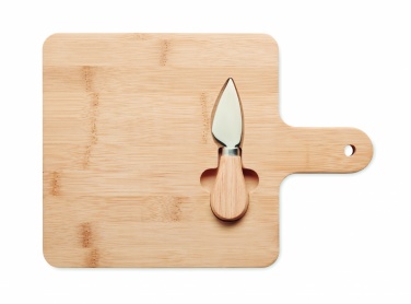 Logotrade promotional gift image of: Cheese board set in bamboo Bremen