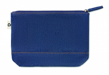 Logo trade promotional gifts picture of: Recycled denim cosmetic pouch