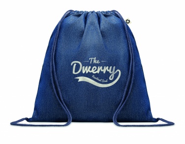 Logo trade promotional products picture of: Recycled denim drawstring bag