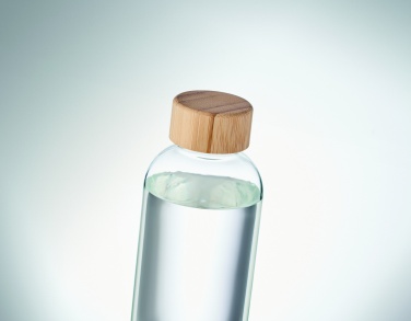 Logotrade promotional gift picture of: Glass bottle 650ml bamboo lid