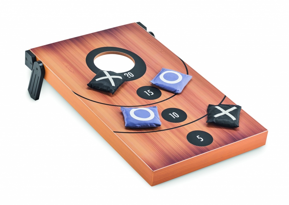 Logo trade promotional giveaway photo of: Double sided MDF game set