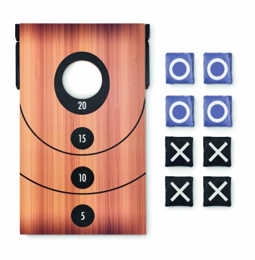 Logo trade promotional gifts image of: Double sided MDF game set