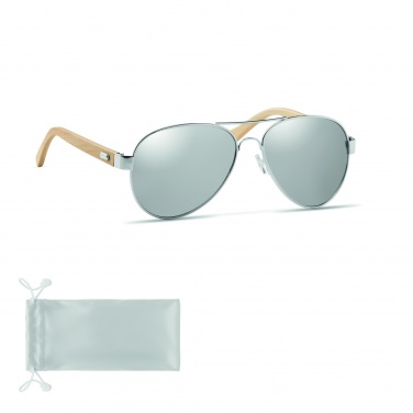 Logotrade promotional giveaway picture of: Bamboo sunglasses in pouch TARTU