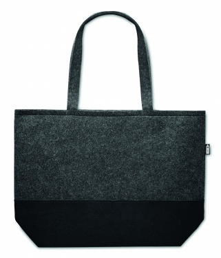 Logo trade promotional merchandise photo of: RPET felt shopping bag