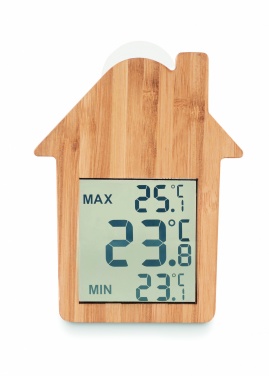 Logo trade corporate gift photo of: Bamboo weather station HISA