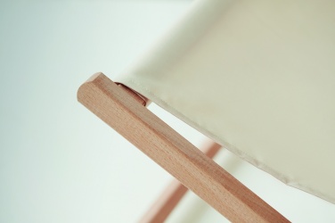 Logo trade corporate gifts image of: Beach chair in wood