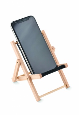 Logo trade promotional giveaways image of: Deckchair-shaped phone stand