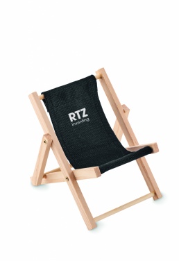 Logo trade promotional gift photo of: Deckchair-shaped phone stand
