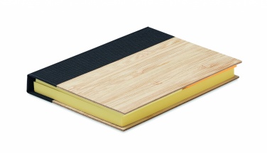Logo trade promotional merchandise image of: Bamboo sticky note memo pad