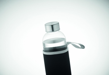 Logo trade promotional merchandise photo of: Glass bottle in pouch 750ml