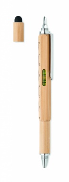 Logotrade promotional giveaway picture of: Spirit level pen in bamboo