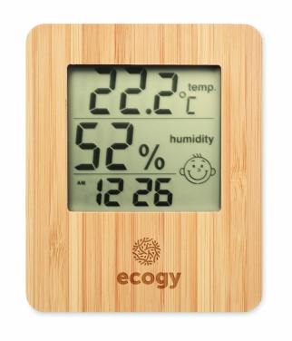 Logotrade promotional products photo of: Bamboo weather station