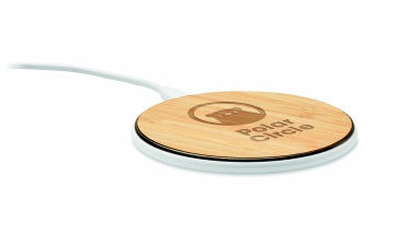 Logotrade promotional giveaway picture of: Bamboo wireless charger 10W