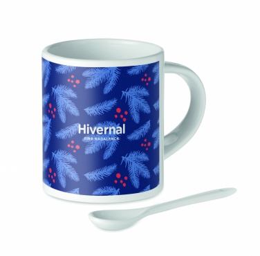 Logo trade business gifts image of: Ceramic sublimation mug 300 ml