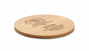 Logotrade promotional gift picture of: Bamboo round coaster