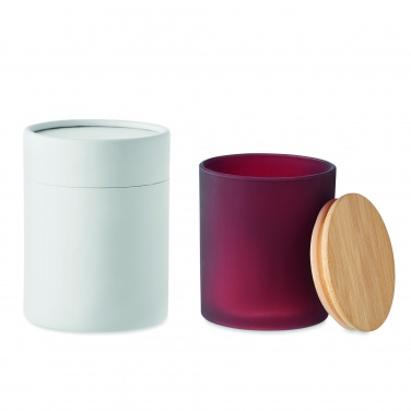 Logo trade business gifts image of: Plant based wax candle 280 gr