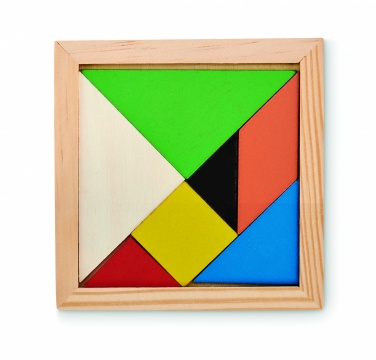 Logo trade promotional products picture of: Tangram puzzle in wood