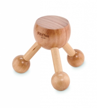 Logotrade promotional gift picture of: Hand held massager in wood