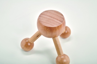 Logo trade advertising products picture of: Hand held massager in wood