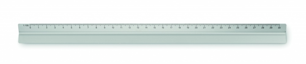 Logotrade promotional merchandise picture of: 30cm Ruler in aluminium