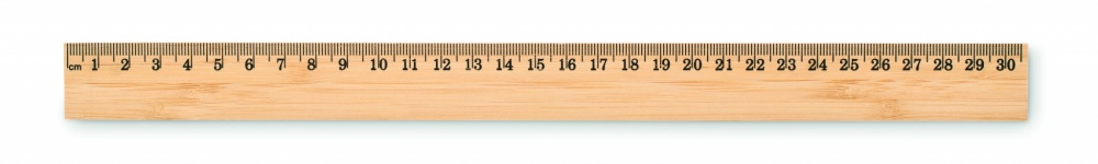 Logo trade promotional products image of: Ruler in bamboo 30 cm