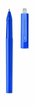 Logo trade business gifts image of: RPET blue gel ink ball pen