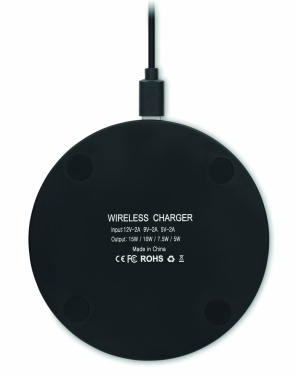 Logotrade advertising products photo of: Glass wireless 10W charger