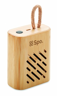Logotrade advertising products photo of: 3W Bamboo wireless speaker