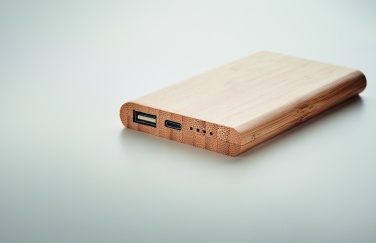 Logotrade promotional products photo of: 4000 mAh Bamboo power bank