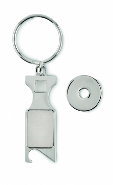 Logo trade promotional giveaway photo of: Euro Token key ring Porvoo