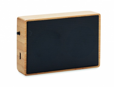 Logotrade corporate gift image of: Solar bamboo wireless speaker