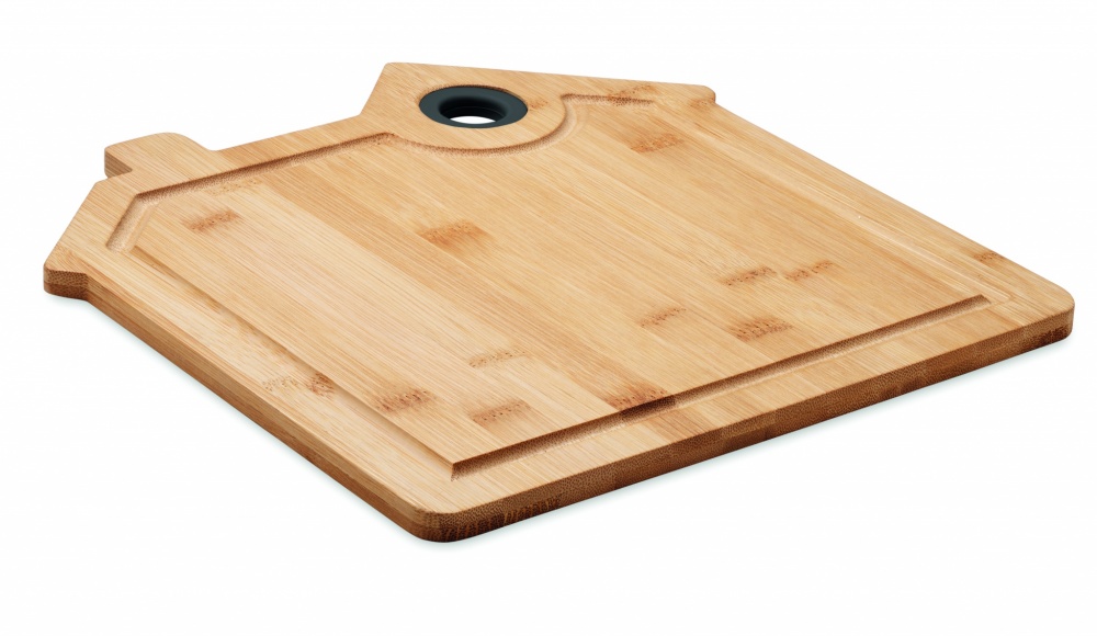 Logo trade promotional gift photo of: Bamboo house cutting board