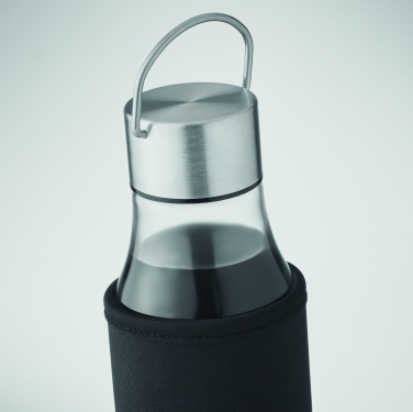 Logo trade business gifts image of: Glass bottle 500 ml