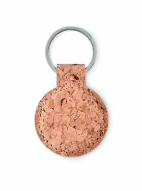 Logotrade corporate gift picture of: Round cork key ring Mikkeli