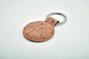 Logotrade promotional gift image of: Round cork key ring Mikkeli